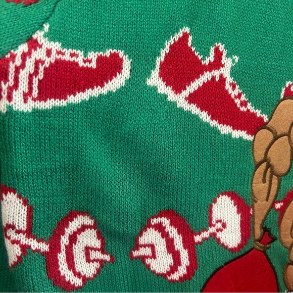 Blizzard Bay Men's Fitness Body Builder Ugly Christmas Sweater Large - Picture 6 of 6